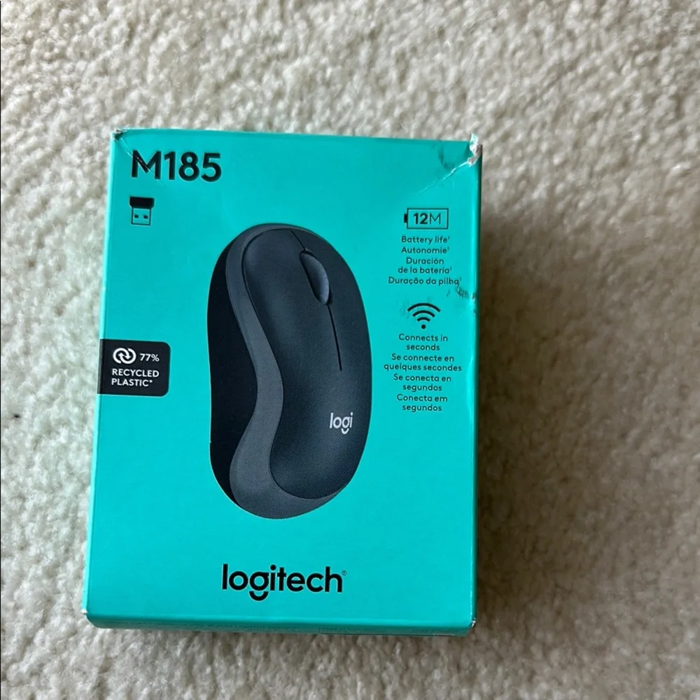 Logitech Black Wireless Mouse for Computers and Laptops